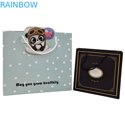 حبل الورق السلك كرت كيس الورق معالجة حبل كيس تقبل تخصيص اللون الورق الملتوية