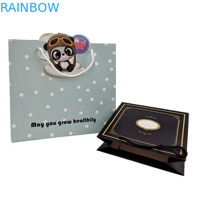 حبل الورق السلك كرت كيس الورق معالجة حبل كيس تقبل تخصيص اللون الورق الملتوية