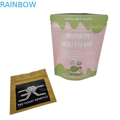 ملء لامع النافذة الأمامية كيس مايلر للحلويات زهرة كيس زيبلوك ضد الرائحة