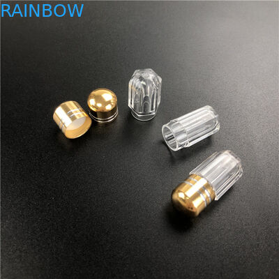 علبة طبية بلاستيكية ذات أسلوب ثمانية أطراف مع فوهة معدنية لأقراص تعزيز الذكور