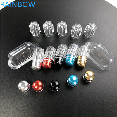 علبة طبية بلاستيكية ذات أسلوب ثمانية أطراف مع فوهة معدنية لأقراص تعزيز الذكور