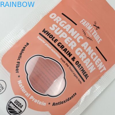 شعار مخصص طعام التعبئة والتغليف عديم الرائحة الزيب الختم الذاتي الوقوف الحقائب مات النهاية تأثير معدني مطبوع الوقوف الزيب