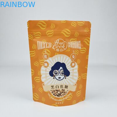 من الجودة العالية المصفوفة الألومنيوم ورق زيب قفل كيس الوقوف كيس مات الأبيض ورق زيب كيس القهوة زيب