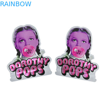 إعادة تدوير خاصة مخصصة الشكل قطع 7 14 28g العلكة الصفيحة الألومنيوم ضد الأطفال الحلوى كيس مايلر