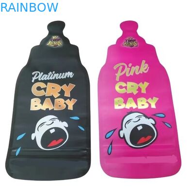 الطباعة المخصصة 3.5g كيس مايلر القطع المقطوع غير المنتظم الكيسات مع Ziplock الدائرة مايلر اللمس الناعم البلاستيكية أكياس الحلوى الغذائية