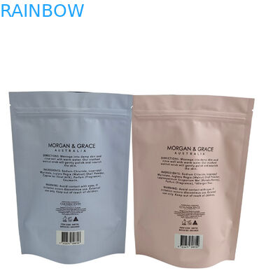 قفل زيب قابل لإعادة التدوير الوقوف الحقيبة الألومنيوم ورق الجسم مسح استمتع سبا حمام غسل بحر الملح البلاستيكية قابلة للتحلل الحيوي