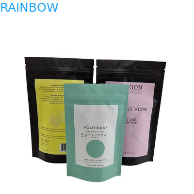 قفل زيب قابل لإعادة التدوير الوقوف الحقيبة الألومنيوم ورق الجسم مسح استمتع سبا حمام غسل بحر الملح البلاستيكية قابلة للتحلل الحيوي