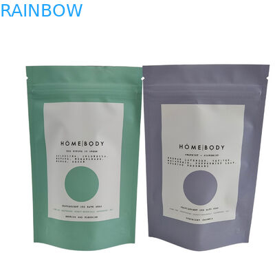 قفل زيب قابل لإعادة التدوير الوقوف الحقيبة الألومنيوم ورق الجسم مسح استمتع سبا حمام غسل بحر الملح البلاستيكية قابلة للتحلل الحيوي