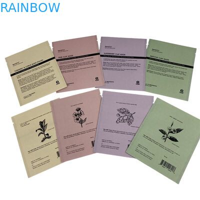 التعبئة والتغليف المخصصة المقاومة للماء المتحلل البيولوجي أكياس الألومنيوم الورقية البلاستيكية زيب قفل مسطح للقهوة