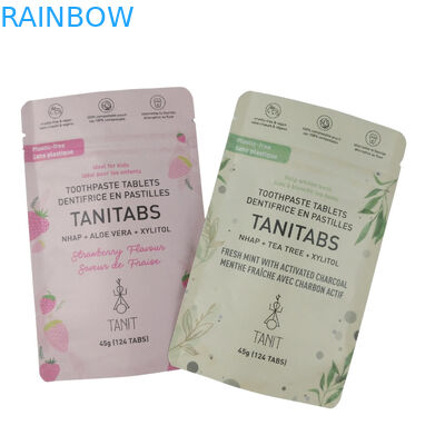 حقائب لتعبئة الأغذية قابلة للتحلل البيولوجي القائمة البلاستيكية السحابية الألومنيوم ورق التعبئة والتغليف المخصص حقائب متطاطية قابلة للتحلل البيولوجي