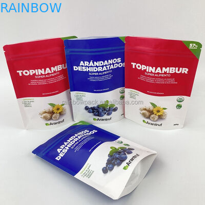 الطباعة الرقمية قابلة لإعادة الاستخدام قابلة للتحلل البيولوجي صديقة للبيئة الوقوف فوق الحقيبة الورق الكرافت البيضاء سحب قفل سحب حقيبة