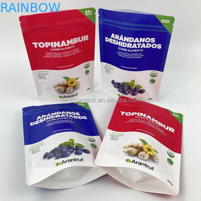 الطباعة الرقمية قابلة لإعادة الاستخدام قابلة للتحلل البيولوجي صديقة للبيئة الوقوف فوق الحقيبة الورق الكرافت البيضاء سحب قفل سحب حقيبة