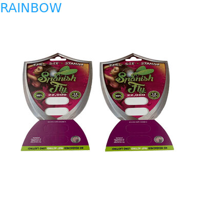 حبة جنسية ثلاثية الأبعاد بطاقة بثرة للتعبئة عن 1/2 كبسولة بطاقة عرض ثلاثية الأبعاد