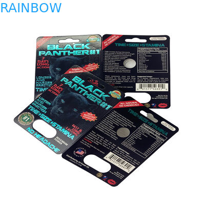 أسواق الولايات المتحدة الأمريكية حبوب جنسية ورق البثور بطاقة التعبئة للحيوانات وحيد القرن 69 / النمر / حبوب مامبا السوداء