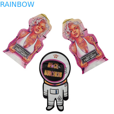 شكل طباعة مخصصة كيس مايلر صغير 1 غرام 3.5 غرام 7 غرام 14 غرام 28 غرام الفطر مقاوم للطفل ضد الرائحة