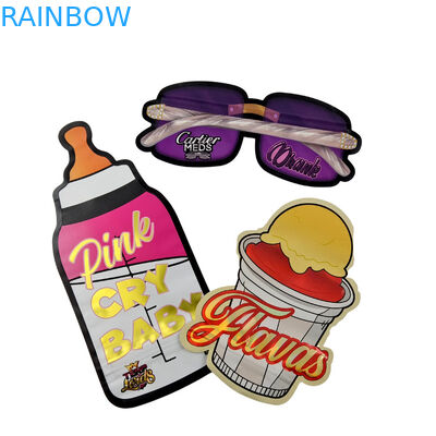 3.5 غرام تعديل التعبئة والتغليف وطباعة الشعار خاصة فريدة من نوعها في الداخل مطبوعة هولوغرافية قطع الموت كيس مايلر