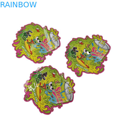 طابعة مخصصة تصميم التعبئة والتغليف الأكياس المقاومة للرائحة التخزين الغذائي القابل لإعادة الإغلاق 3.5 غرام أكياس الوجبات الخفيفة التعبئة والتغليف البلاستيكي أكياس مايلار