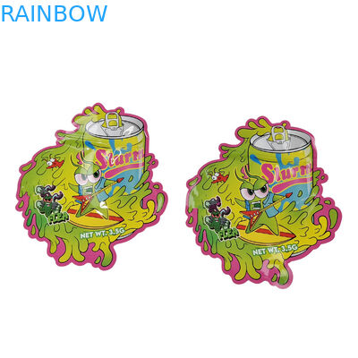 طابعة مخصصة تصميم التعبئة والتغليف الأكياس المقاومة للرائحة التخزين الغذائي القابل لإعادة الإغلاق 3.5 غرام أكياس الوجبات الخفيفة التعبئة والتغليف البلاستيكي أكياس مايلار