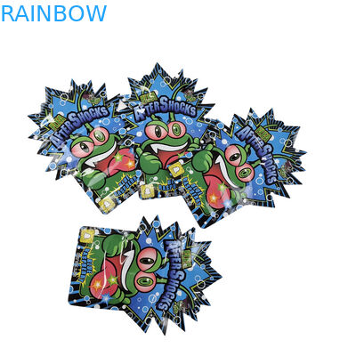 طابعة مخصصة تصميم التعبئة والتغليف الأكياس المقاومة للرائحة التخزين الغذائي القابل لإعادة الإغلاق 3.5 غرام أكياس الوجبات الخفيفة التعبئة والتغليف البلاستيكي أكياس مايلار