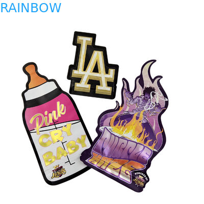 طابعة مخصصة تصميم التعبئة والتغليف الأكياس المقاومة للرائحة التخزين الغذائي القابل لإعادة الإغلاق 3.5 غرام أكياس الوجبات الخفيفة التعبئة والتغليف البلاستيكي أكياس مايلار