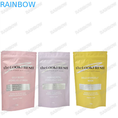 شعار طباعة مخصصة أكياس قابلة لإعادة الاستخدام لتنظيف الجسم عينة مضادة للمياه الوقوف الحقيبة مع سحب القفل