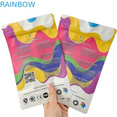 الطباعة الرقمية الطباعة الرقمية MOQ منخفضة اللون الأسود الوقوف كيس الألومنيوم ورق التعبئة