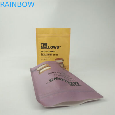 حقائب الورق الكرافت المتحلل بيولوجيا طباعة مخصصة الصف الغذائي الوقوف سحب القفل حقيبة التعبئة