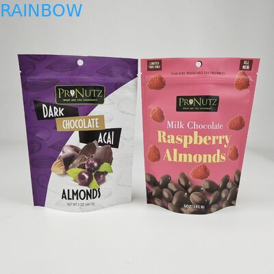 كيس الوقوف المعتاد المعتاد المتلصق بالألواح السوداء الغذائية التعبئة والعلبة السحابية مع نافذة واضحة لحوم البقر المقطوعة