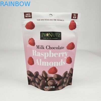 كيس الوقوف المعتاد المعتاد المتلصق بالألواح السوداء الغذائية التعبئة والعلبة السحابية مع نافذة واضحة لحوم البقر المقطوعة