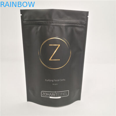 طباعة كيس ورقية للتعبئة والتغليف لوقف كيس مسح الجسم مع السحاب