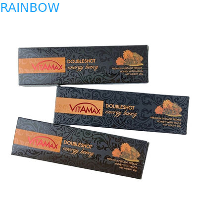 البيع الساخن الفارغ الثور الأسود العسل كيس التعبئة البلاستيكية مع مربع العرض كيس مايلر العسل السائل كيس التعبئة