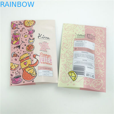 إعادة تدوير زيب قفل الوقوف كيس الجسم مسح مستحضرات التجميل حمام الملح كيس التعبئة البلاستيكية