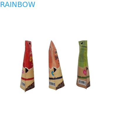 حقائب الوجبات الخفيفة ذات القاع المسطح المطبوعة خصيصاً مع سطح متطاطي لحقيبة تغليف الأغذية