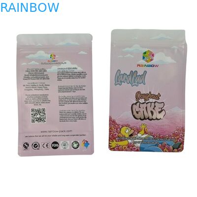 حقائب الوجبات الخفيفة ذات القاع المسطح المطبوعة خصيصاً ومقاومة للدموع لحقيبة تعبئة الشوكولاته