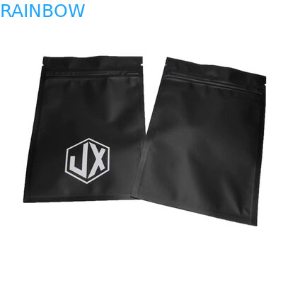 أسود متطاطى كابل الختم ثلاثي الجانب USB أكياس التعبئة البلاستيكية مع السحاب