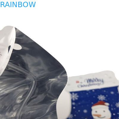 بيع ساخن مخصص شكل القطع المقطوعة اللمس الناعم كيس مايلر الألومنيوم ورق البلاستيك الحلوى الغمية التعبئة