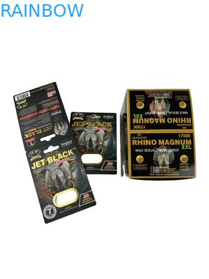 بيع ساخن حبوب منع الحمل المخصصة تعبئة ورقية بطاقة قرص وحيد القرن حبوب منع الحمل بطاقة ورقية مطبوعة مع بثور