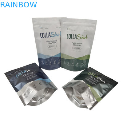 شعار مخصص أكياس مايلار واقفة مع ورق الألومنيوم فوق البنفسجي