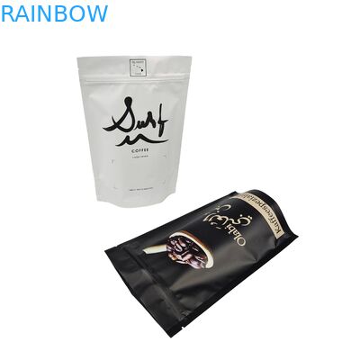 أكياس طعام مخصصة ملونة شعار مطبوعة التعبئة والعبوة القهوة الوقوف أكياس السحاب مع الصمامات