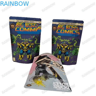 سجل حرارة قابلة لإعادة الختم على الطلب كيس ورقي صلب كعك وجبات خفيفة