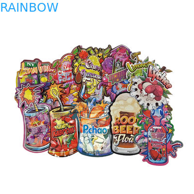 حقائب زبدة مصممة خصيصاً ضد الأطفال حقائب هولوغرافية للوجبات الخفيفة ومنتجات السلع البلاستيكية