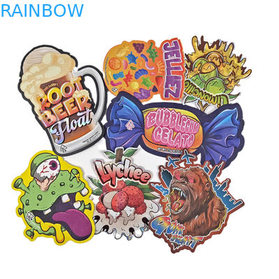 البلاستيك تصميم مخصص شكل خاص التعبئة والتغليف طابعة هولوغرام ورق الحلوى الأطفال دليل مايلار القطع المقطوعة أكياس