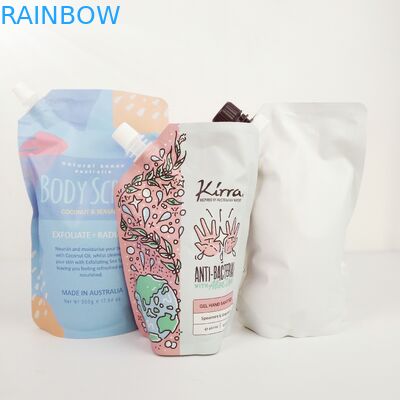 تعبئة الغذاء الصناعي مع أكياس من ورق الفضة لأكياس مسح الجسم الوقوف