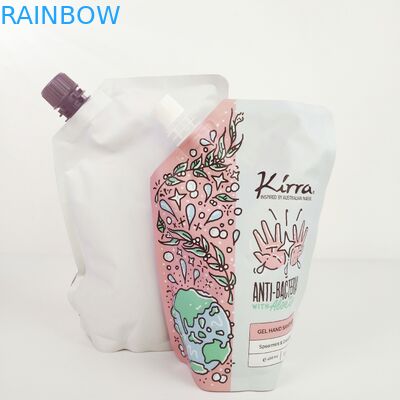 تعبئة الغذاء الصناعي مع أكياس من ورق الفضة لأكياس مسح الجسم الوقوف