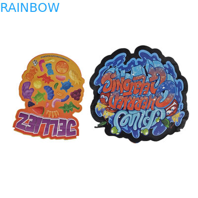 أكياس التغليف البلاستيكية غير المنتظمة ذات الشكل غير المنتظم 3.5g 7g 14g 28g أكياس مايلر المقطعة المقطعة