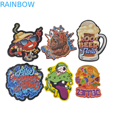 أكياس التغليف البلاستيكية غير المنتظمة ذات الشكل غير المنتظم 3.5g 7g 14g 28g أكياس مايلر المقطعة المقطعة