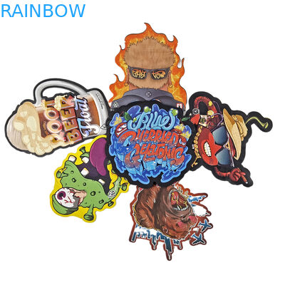 تعديل 3.5g هولوغرافي القطع الميت كيس مايلر غير منتظم شكل التعبئة والتغليف سحب ضد الرائحة القطع الميت كيس التعبئة والتغليف البلاستيكي