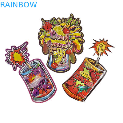 تعديل 3.5g هولوغرافي القطع الميت كيس مايلر غير منتظم شكل التعبئة والتغليف سحب ضد الرائحة القطع الميت كيس التعبئة والتغليف البلاستيكي