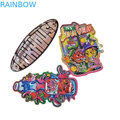 تعديل 3.5g هولوغرافي القطع الميت كيس مايلر غير منتظم شكل التعبئة والتغليف سحب ضد الرائحة القطع الميت كيس التعبئة والتغليف البلاستيكي