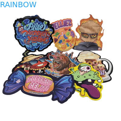 مادة معدنية عالية الجودة غير منتظمة مغلقة أشكال خاصة صغيرة بلاستيكية سحاب مايلر أكياس التعبئة الغذائية